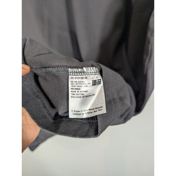 Uniqlo x Jean Paul Basquiat Mens Gray Short Sleeve Shirt Sz XL Artsy Streetwear - Picture 6 of 7